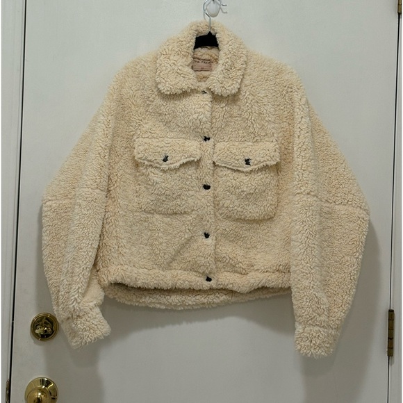 Free People We The Free Teddy Swing Oversized jacket. Size XS - Picture 4 of 7